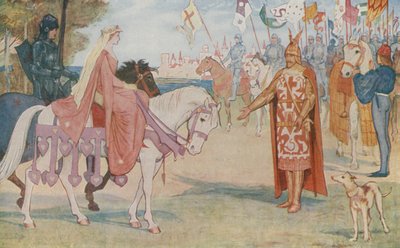 Lancelot brings Guenevere to Arthur by Henry Justice Ford